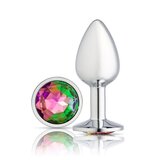 Gems Silver Chromed Anal Plug - Small