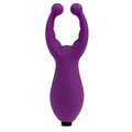 Lady Luck Purple Silicone Vibrating Nipple & Clit Stimulator
