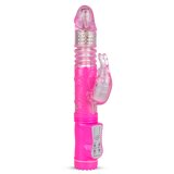 EasyToys Thrusting Rabbit Vibrator - Pink