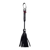 Mini Leather Flogger - Black