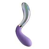 10X Pari Dual Ended Wavy Silicone and Glass Vibrator