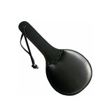 Black Leather Padded Paddle with Black Hardware