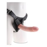King Cock Strap-On Harness with 8" Cock - Vanilla