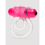 Screaming O Tickle and Tease Double O Vibrating Cock Ring (Strawberry) - Pink