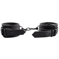 Inmate Black Matte Faux Leather Handcuffs