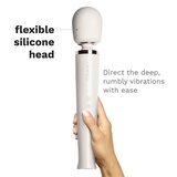 Le Wand Rechargeable Massager White - Multiple Vibration Modes, USB Rechargeable