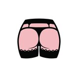 Butt Enamel Pin