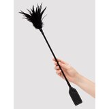 SEI MIO Slap and Tickle Dual Ended Crop and Tickler - Black