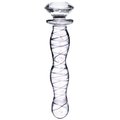 Glitter Burst Diamond Glass Dildo - 6.5 Inch