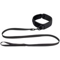 Lead Astray Black Velvet Collar & Leash