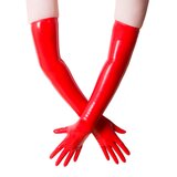 Moulded Shoulder Length Latex Gloves in Red