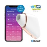 Satisfyer App Enabled Lover Triangle: Smart Pleasure Device in White