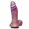 Oriana Iridescent Purple Monster Dildo - 10 Inch
