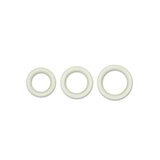 Firefly Halo Glow in the Dark Cock Ring - Clear - Medium - 55mm