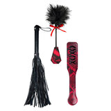 Lovers Kits - Whip, Spank and Tickle - Black/Red
