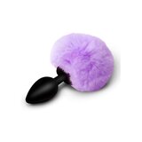 Tailz Fluffy Bunny Tail Silicone Plug - Purple
