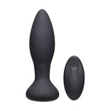 A-Play - Vibe - Experienced - Rechargeable Silicone Anal Plug with Remote - Black