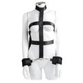 Surrender Black Body Restraint With Collar & Wrist Cuffs