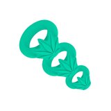 Hazey Pot Leaf Silicone 3-Ring Set