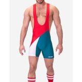 BARCODE Singlet Luckenwalde - Red-White-Petrol 