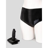 Latex Brief with Inner Dildo  - XL - Black