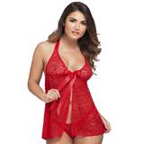 Lovehoney Unwrap Me Red Lace Babydoll