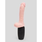 King Cock Ultra Realistic Thrusting Warming Realistic Vibrator 6 Inch - Flesh Pink