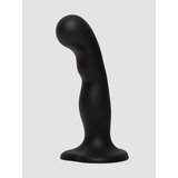 Strap-On-Me Soft Touch Silicone G-Spot and P-Spot Dildo 6 Inch - Black