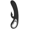 Deeply Deluxe Black Silicone Rabbit Suction Vibrator