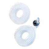Enhancer Dual Love Rings - Clear