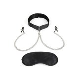 Lux Fetish Collar and Nipple Clips