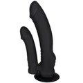 Double Penetration 10 Function Vibrating Dildo - 7 Inch