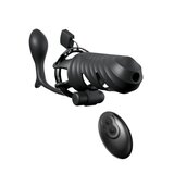 Fantasy C-Ringz Remote-Controlled Vibrating Cock Blocker with Ass-Gasm Plug