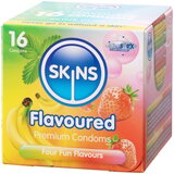 Skins Assorted Flavoured Latex Condoms (16 Pack)