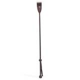 Coco de Mer Brown Leather Riding Crop