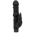 Peak Pleasure Black Silicone Rabbit Vibrator