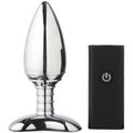 Nexus Cestos Aluminium Remote Control Vibrating Butt Plug - Silver