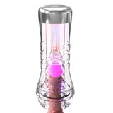 PDX Elite ViewTube XXL See Thru EZ Grip LED Stroker Clear - Masturbator