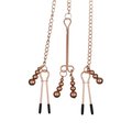 CharmX Rose Gold Beaded Tweezer Nipple & Clit Clamps