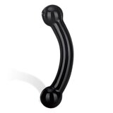 Glas Double Bull Dildo Black 5.5in