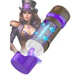 Misty Steam Mistress Suction and Squeezing Virtual Reality Masturbator - Purple