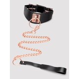 Lovehoney Premium Faux Leather Collar and Lead - Black