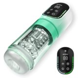 Heaven - 4 in 1 Dual Egg Vibrator Rotating Thrusting Suction Masturbator Adult
