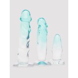 Jelly Ombre Suction Cup Anal Training Set (3 Piece) - Blue