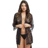 Lovehoney Flaunt Me Black Lace Robe