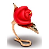 Burning Passion Rose Candle with Holder