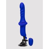 Overdrive Remote Control Sex Machine Ridged Thruster - Blue