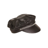 Leather Chain Cap - One Size