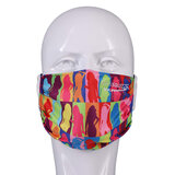 2020-13 DJ Reversible and Adjustable Face Mask - Main Squeeze Pattern with Black Ear Loops