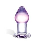 Amethyst Rain Glass Buttplug
